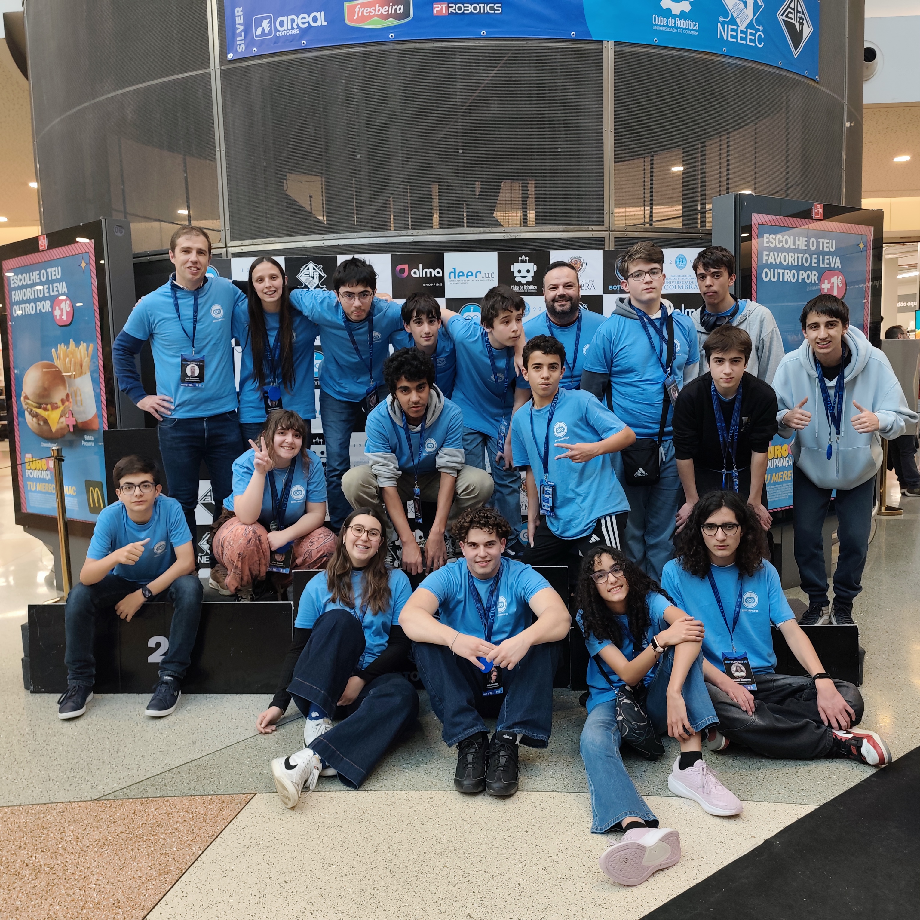 Students from the Robotics Club at Agrupamento de Escolas Raul Proença stand out at BotOlympics and RoboParty